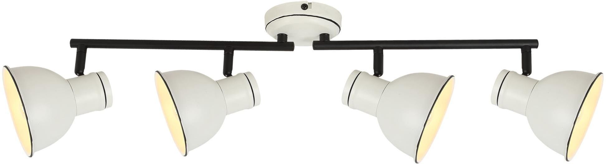 Candellux Zumba lámpara de techo 4x40 W blanco-negro 94-72153