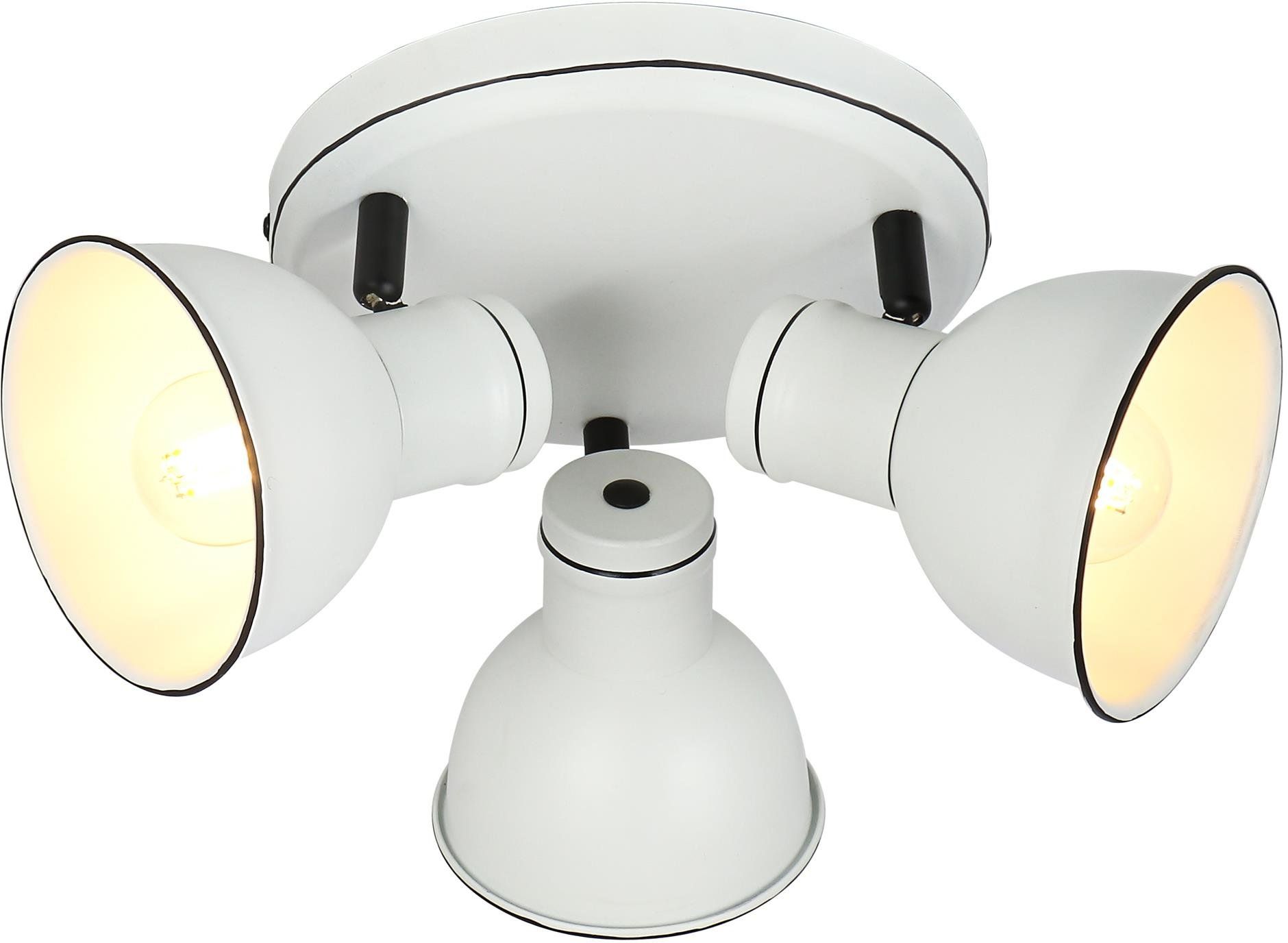 Candellux Zumba lámpara de techo 3x40 W blanco-negro 98-72160