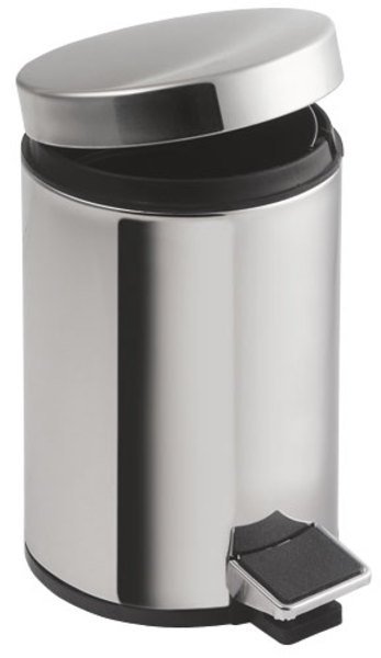 Aqualine Simple Line papelera 12 l acero 27112