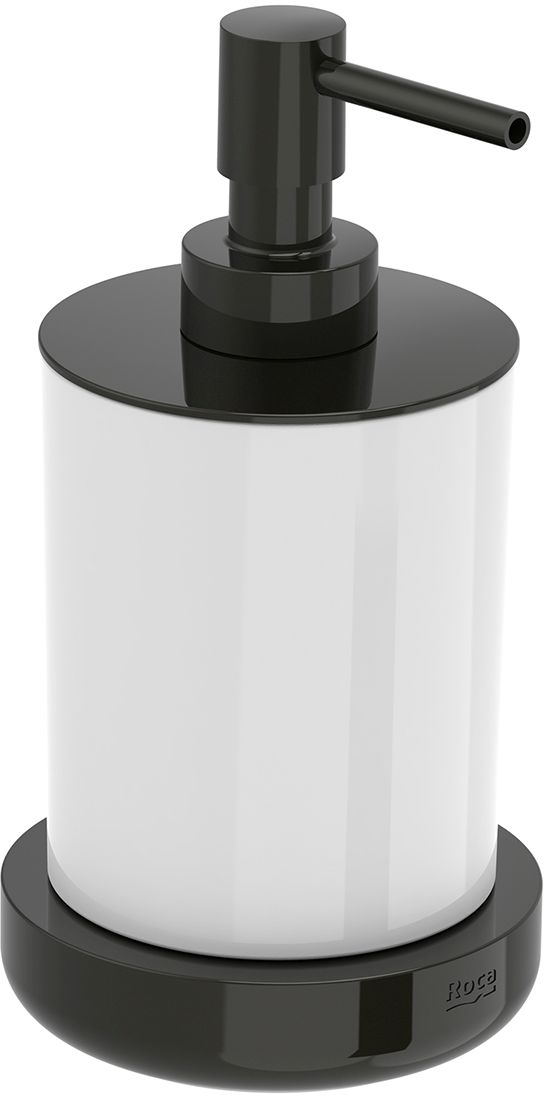 Roca Tempo dispensador de jabón 280 ml negro-vidrio A817026CN0
