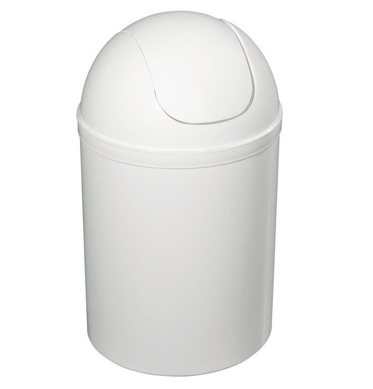 Aqualine papelera 5 l blanco 20309