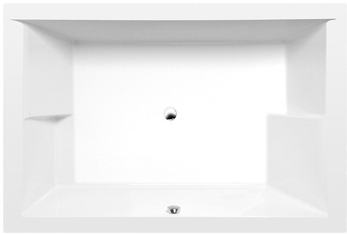 Polysan Dupla bañera rectangular 189x120 cm blanco 13711