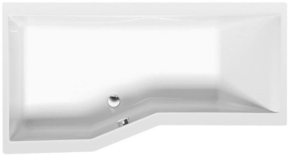 Polysan Versys bañera de esquina 160x84 cm izquierda blanco 14611