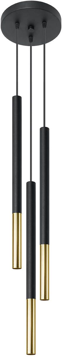 Sollux Lighting Mozaica lámpara colgante 3x40 W negro SL.0893