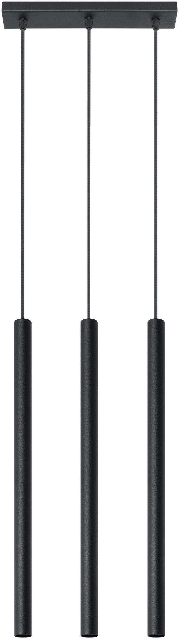Sollux Lighting Pastelo lámpara colgante 3x40 W negro SL.0470