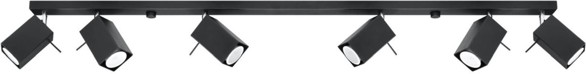 Sollux Lighting Merida lámpara de techo 6x40 W negro SL.0460
