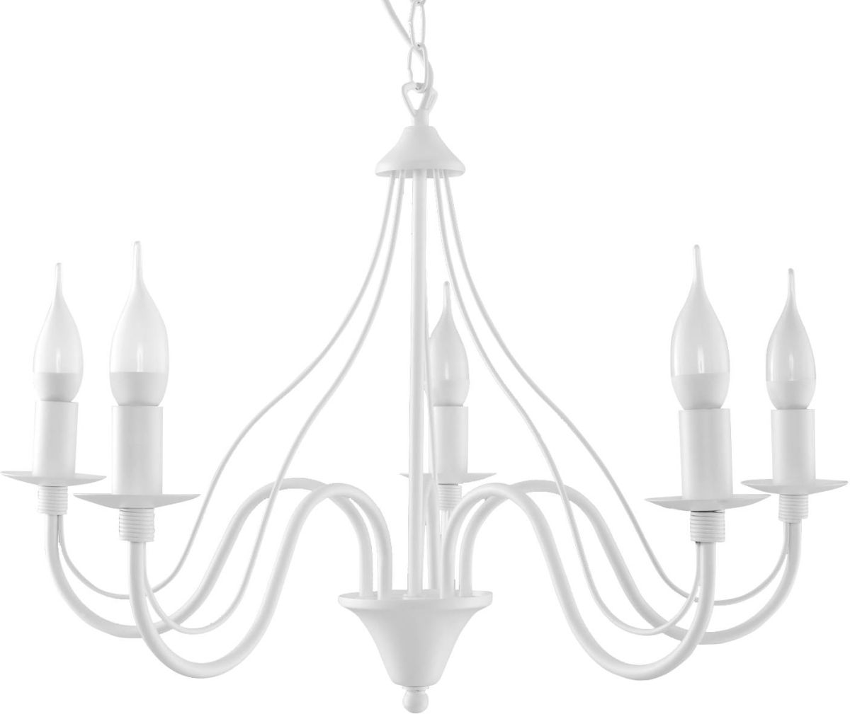 Sollux Lighting Minerwa lámpara colgante 5x40 W blanco SL.0214