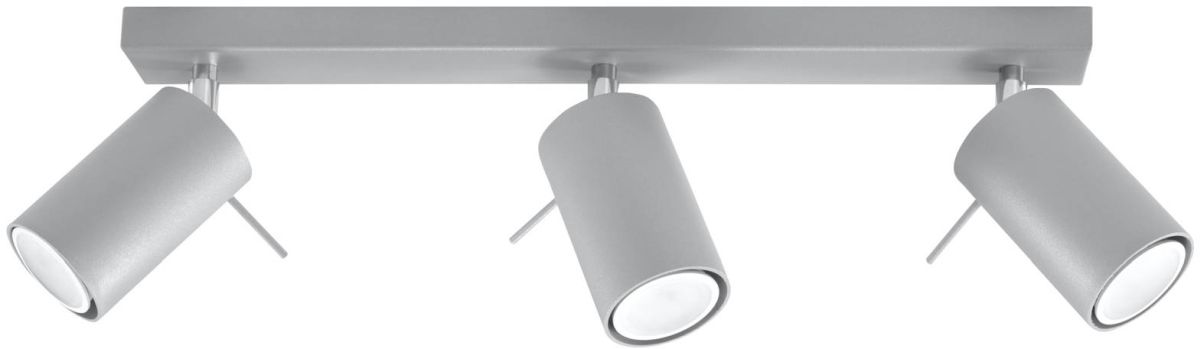 Sollux Lighting Ring lámpara de techo 3x40 W gris SL.0451