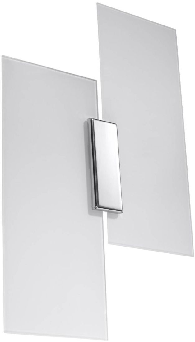 Sollux Lighting Fabiano lámpara de pared 2x60 W blanco-cromo SL.0197