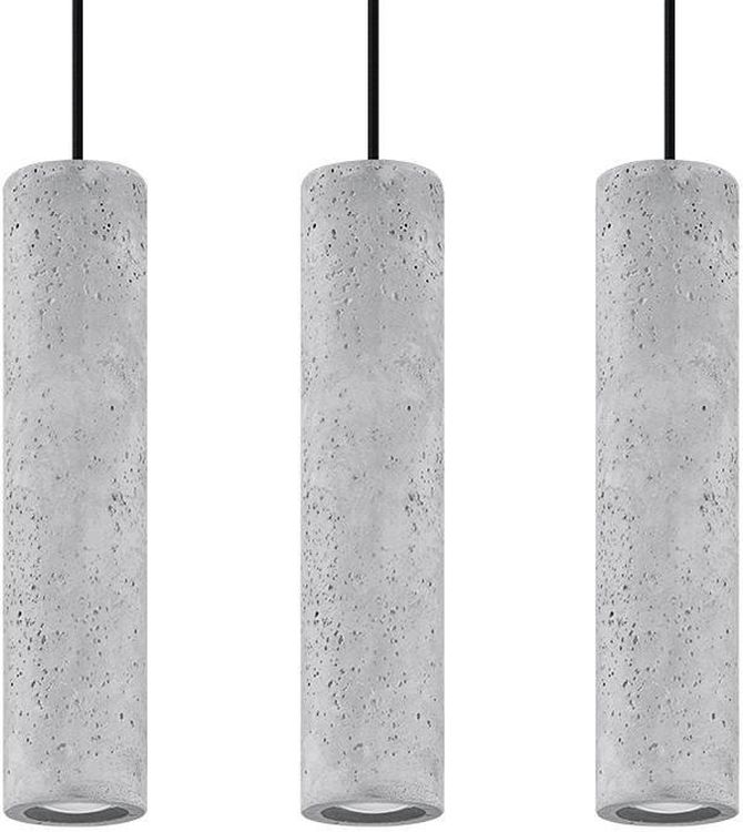 Sollux Lighting Luvo lámpara colgante 3x40 W gris/gris ceniza SL.0655