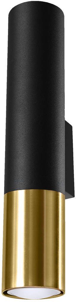 Sollux Lighting Loopez lámpara de pared 2x40 W negro-oro SL.0950