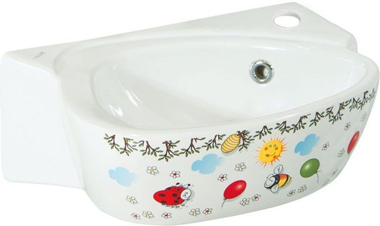 Creavit Kid lavabo 39x29 cm clásico para niños blanco CK035-FF