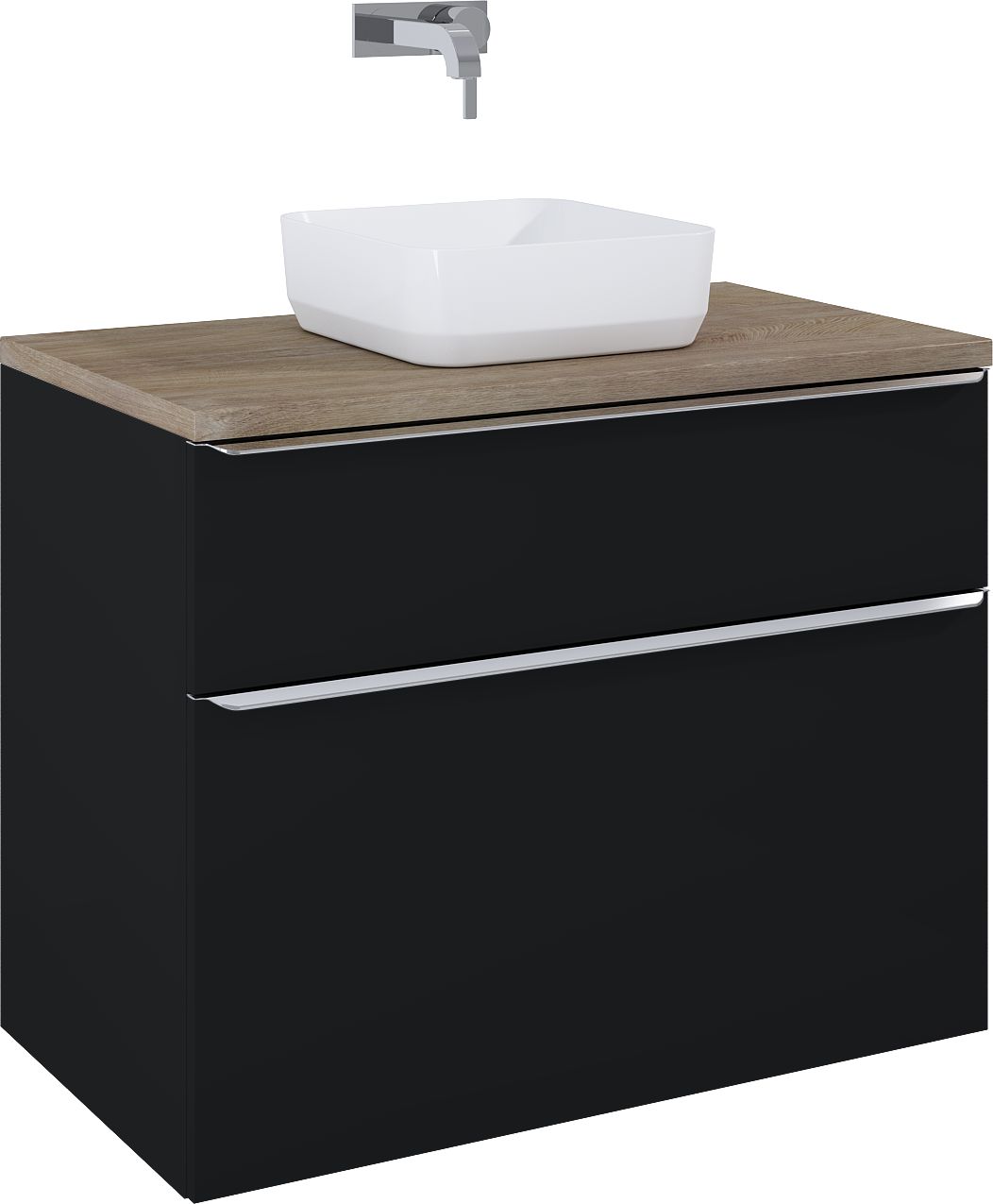 Elita Lofty armario 90x48.7x69.5 cm suspendido, para lavabo negro RE010900027160