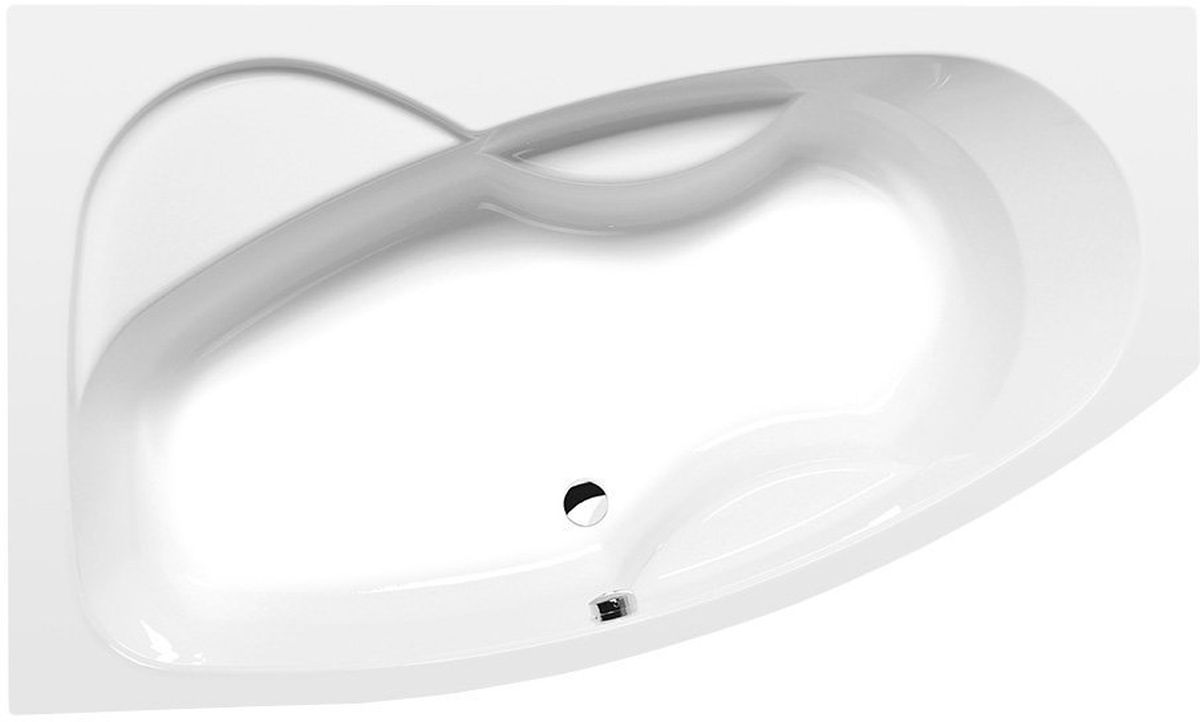 Polysan Mamba bañera de esquina 170x100 cm izquierda blanco 76111