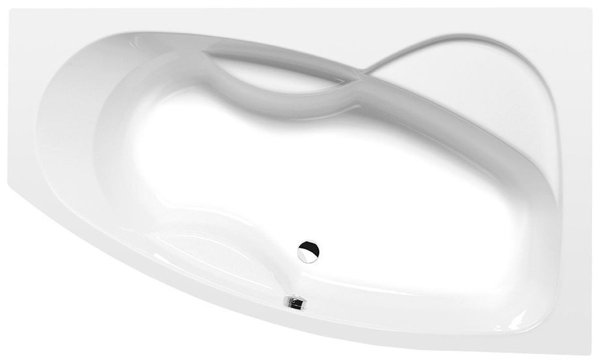 Polysan Mamba bañera de esquina 170x100 cm derecha blanco 77111