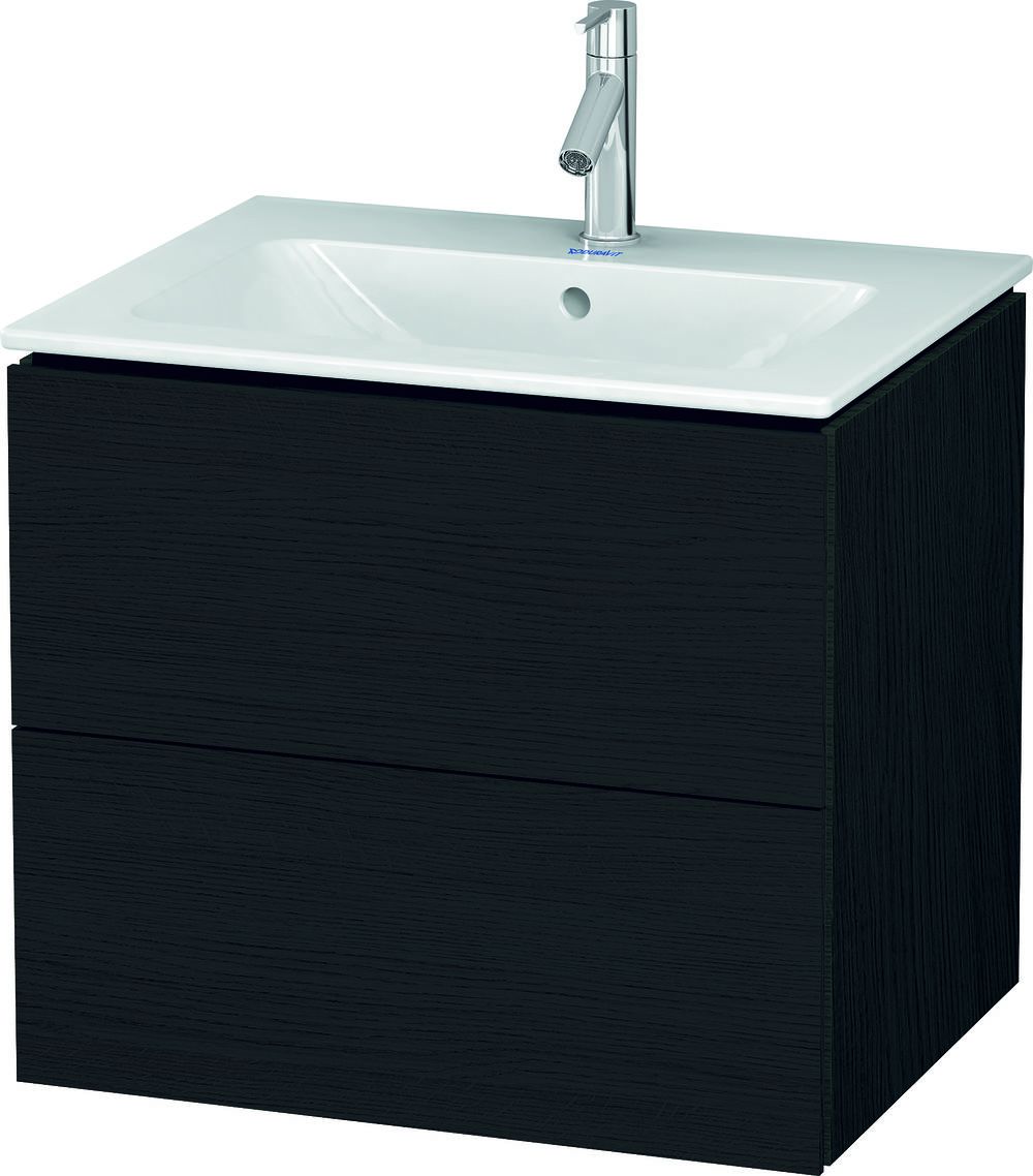 Duravit L-Cube armario 62x48.1x55 cm suspendido, para lavabo negro-roble LC624001616
