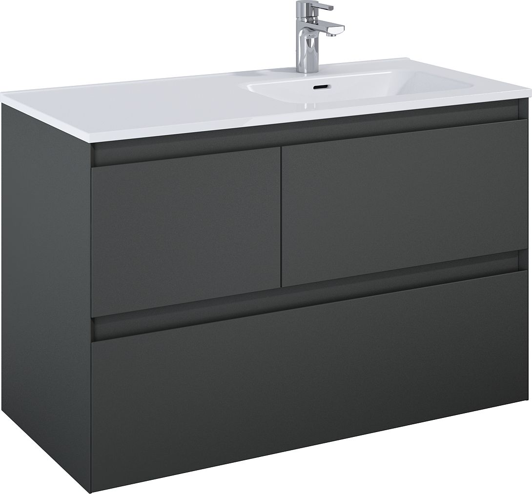 Elita Split armario 100x45.8x63.5 cm suspendido, para lavabo antracita RE011005156010