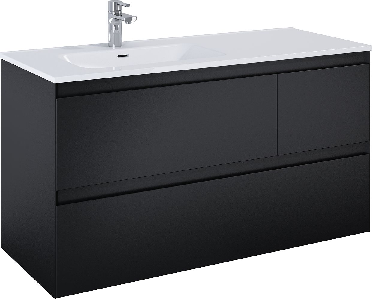 Elita Split armario 120x45.8x63.5 cm suspendido, para lavabo negro RE012006157160