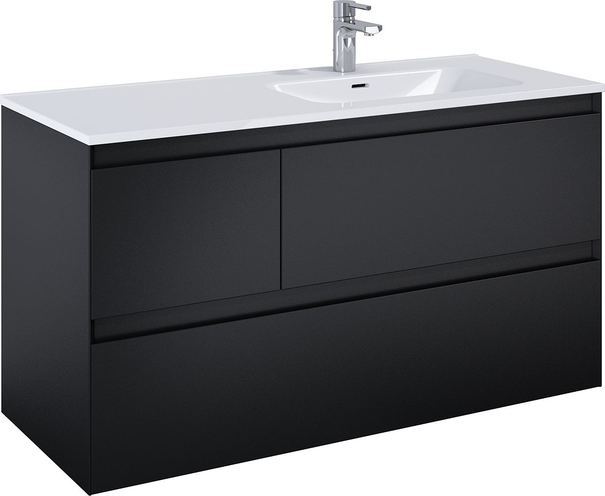 Elita Split armario 120x45.8x63.5 cm suspendido, para lavabo negro RE012005157160