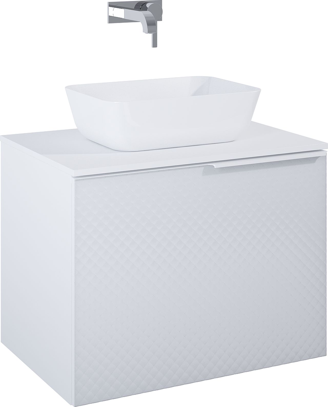 Elita Glam armario 71.5x47.1x54 cm suspendido, para lavabo blanco RE010700165290