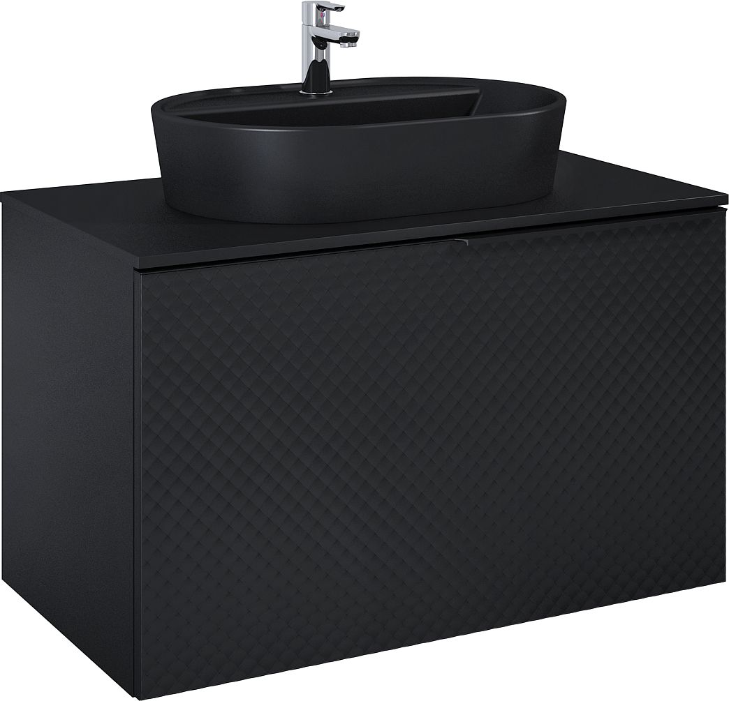 Elita Glam armario 91x47.1x54 cm suspendido, para lavabo negro RE010900167160