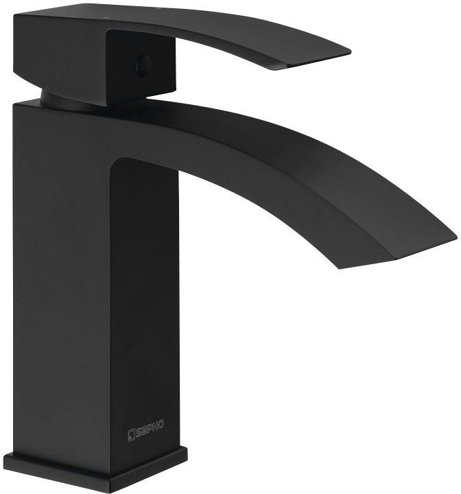 Sapho Ginko grifo para lavabo de pie negro 1101-02B