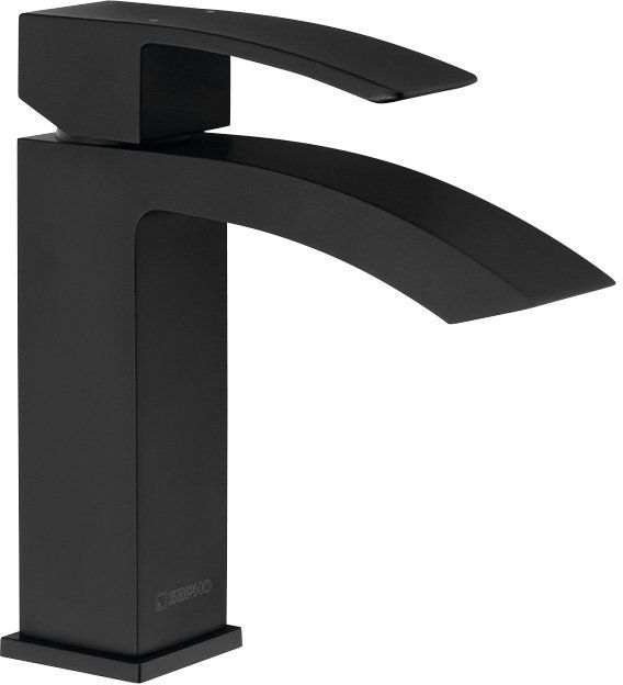 Sapho Ginko grifo para lavabo de pie negro 1101-06B
