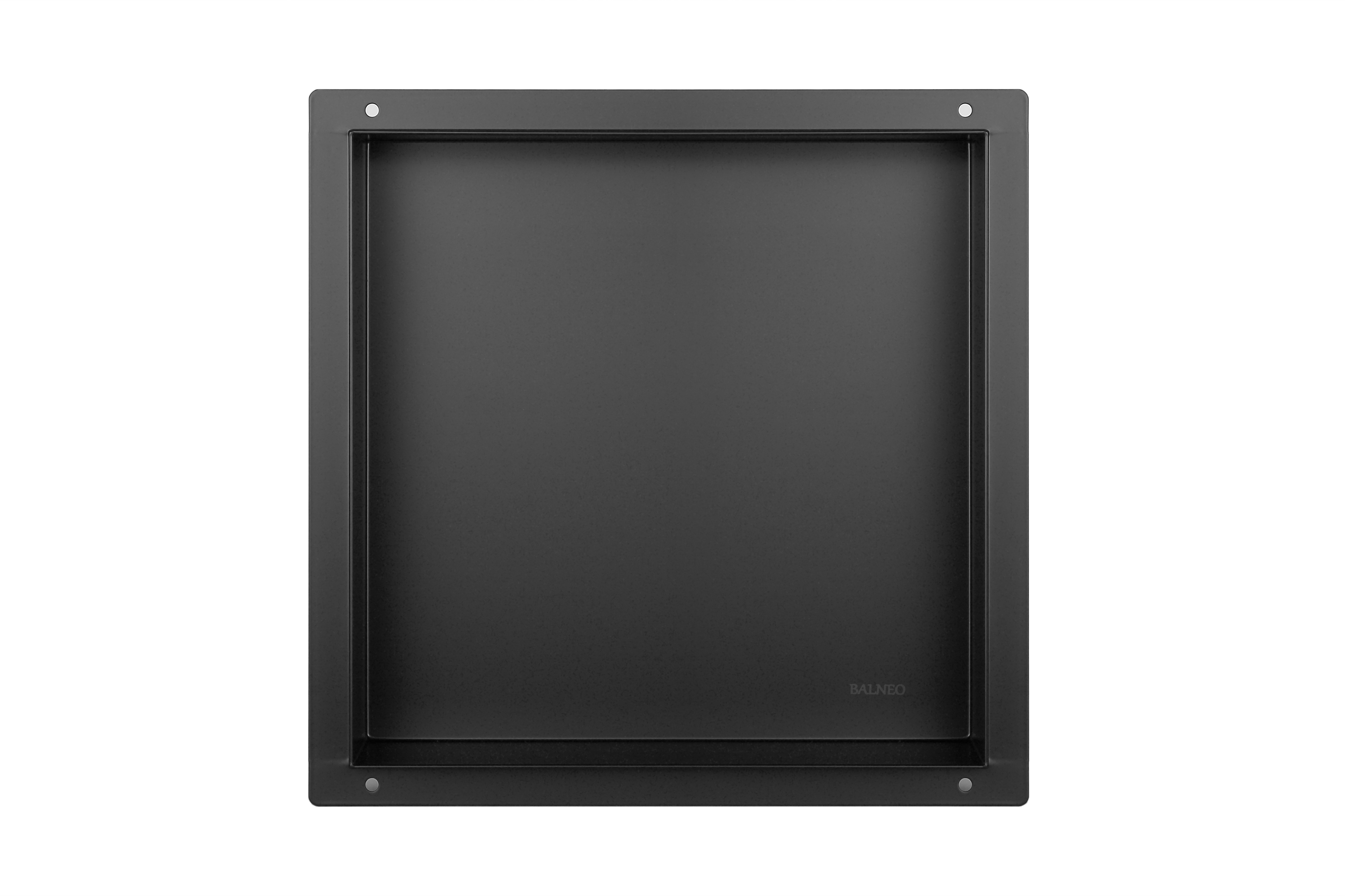 Balneo Wall-Box No Rim Black estante empotrado 30 cm negro OB-BL1-NR