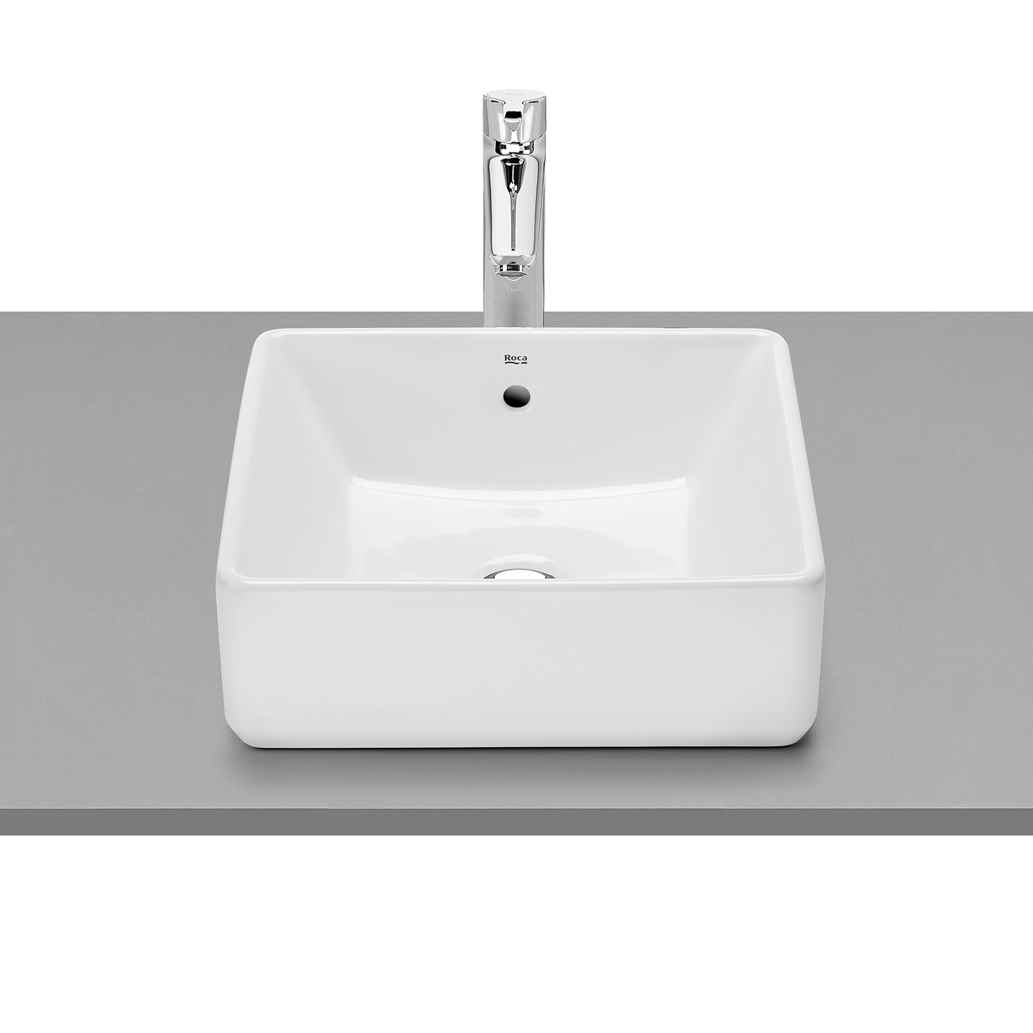 Roca Gap lavabo 39x37 cm rectangular sobre encimera blanco A3270MLS00
