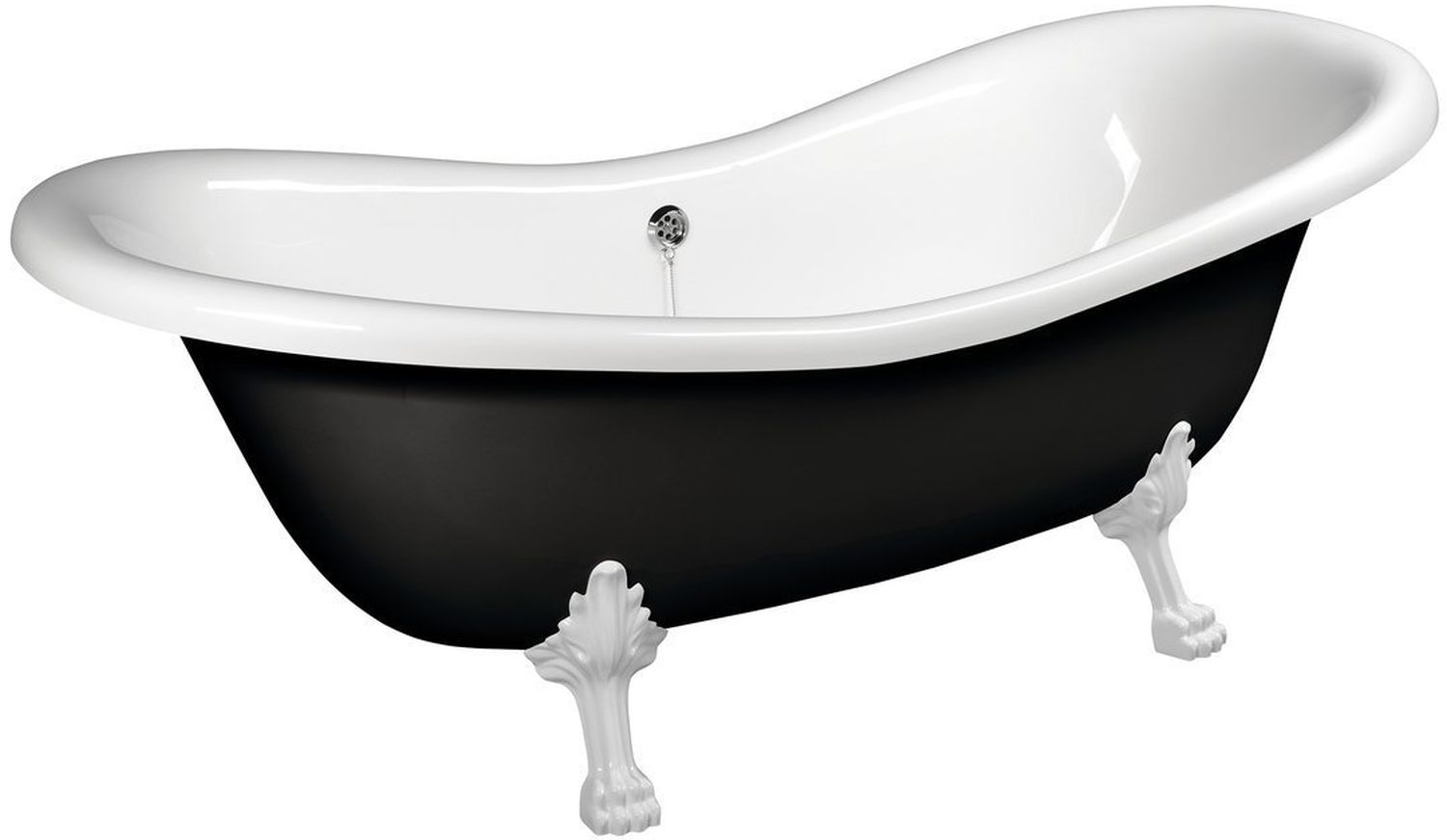 Polysan Charleston bañera exenta 188x80 cm oval bicolor 72959