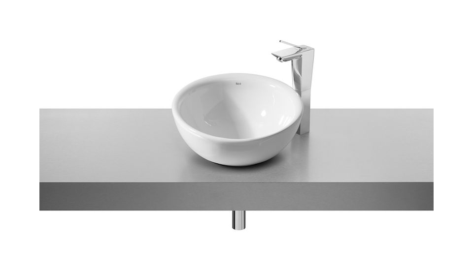 Roca Bol lavabo 42x42 cm circular sobre encimera blanco A327876S00