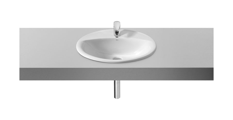 Roca Aloa lavabo 56x47 cm oval empotrado blanco A327865S00