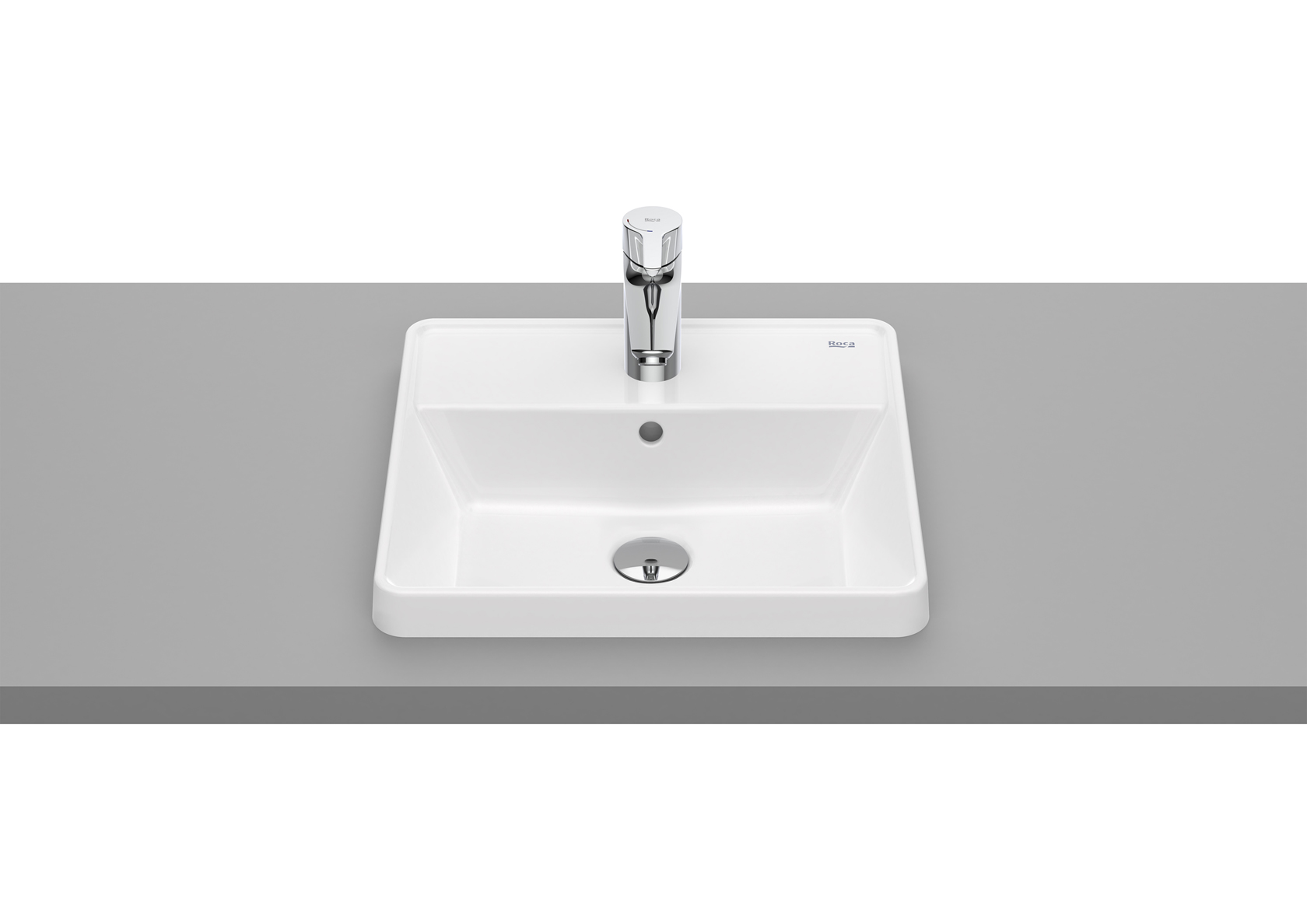 Roca Gap Square lavabo 42x39 cm rectangular empotrado blanco A3270Y9S00