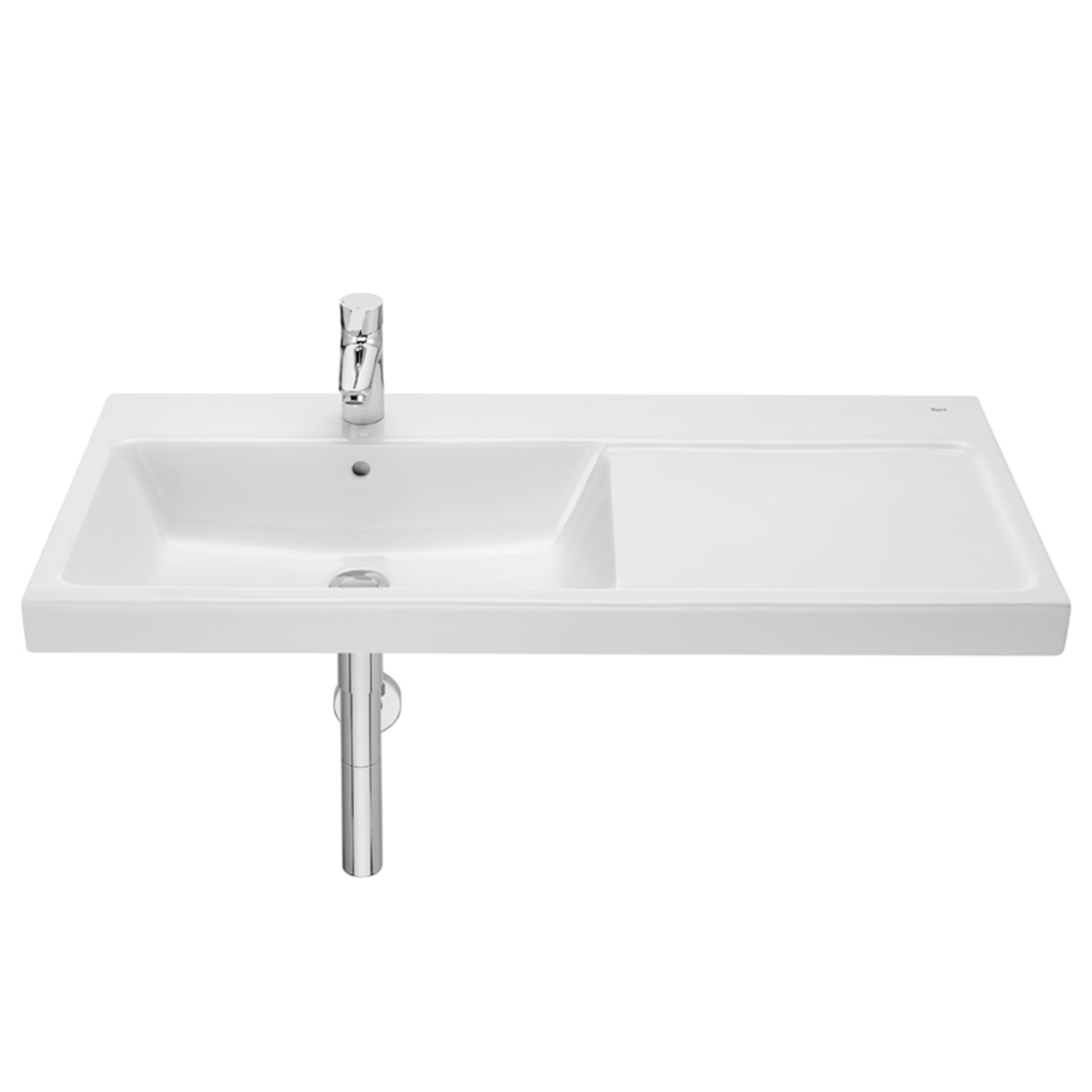 Roca Gap lavabo 100x46 cm rectangular clásico blanco brillante A3270MBS00