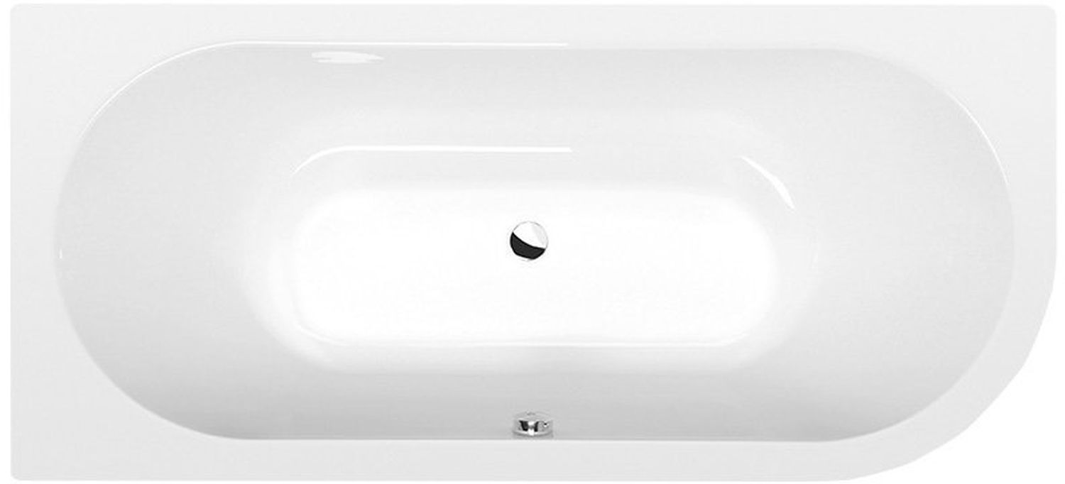 Polysan Viva bañera de esquina 185x80 cm izquierda blanco 72099