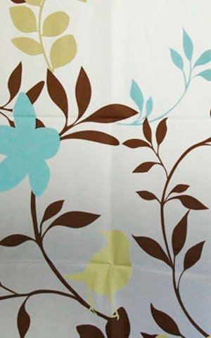 Aqualine cortina de ducha 180x180 cm blanco-multicolor ZV012