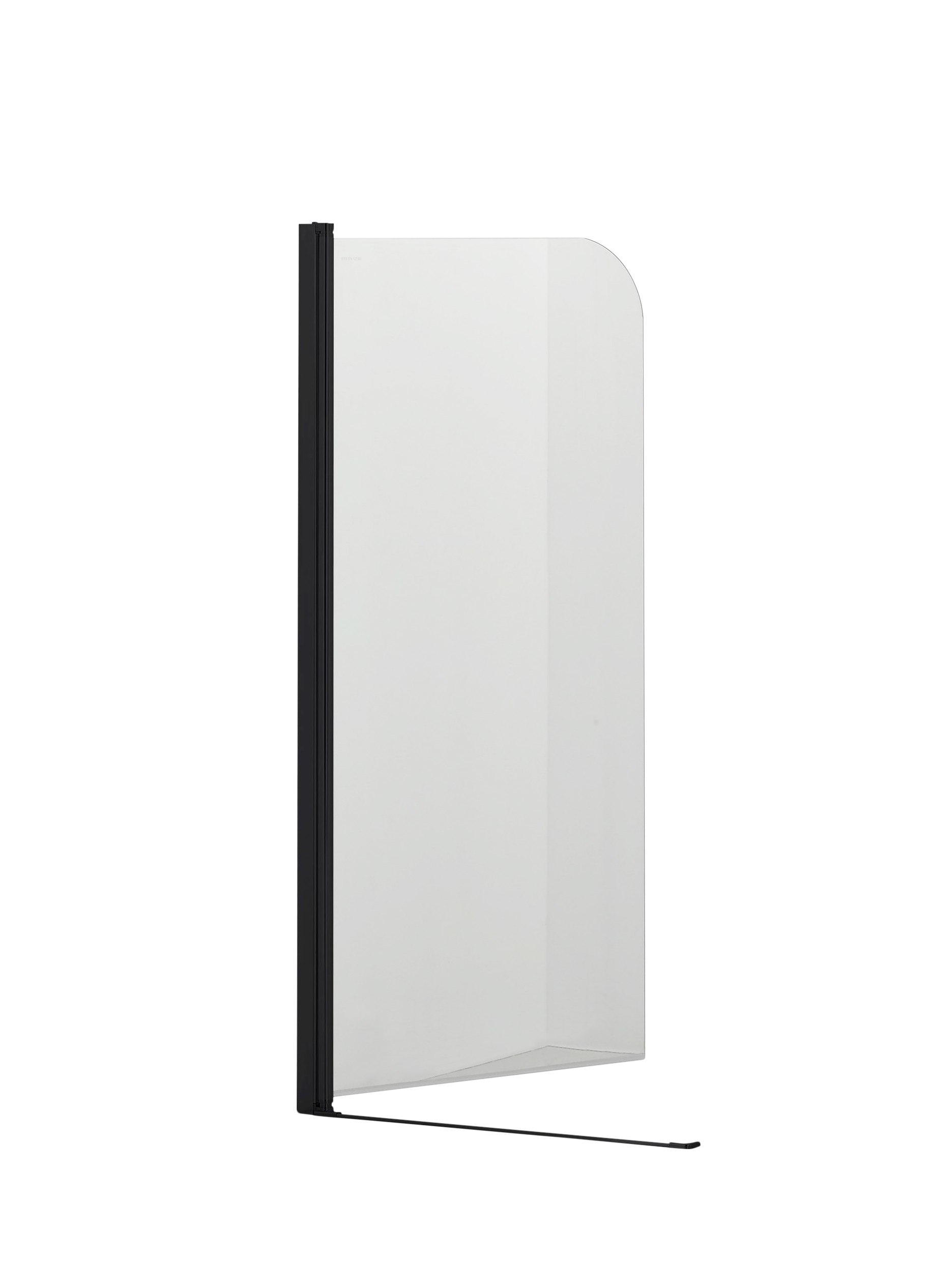 Hagser Anke mampara de bañera 70 cm una pieza negro mate/vidrio transparente HGR50000023