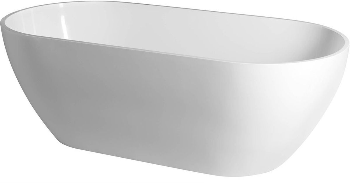 Polysan Reduta bañera exenta 150x75 cm oval blanco 72843