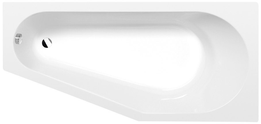 Polysan Tigra bañera de esquina 150x75 cm derecha blanco 72933