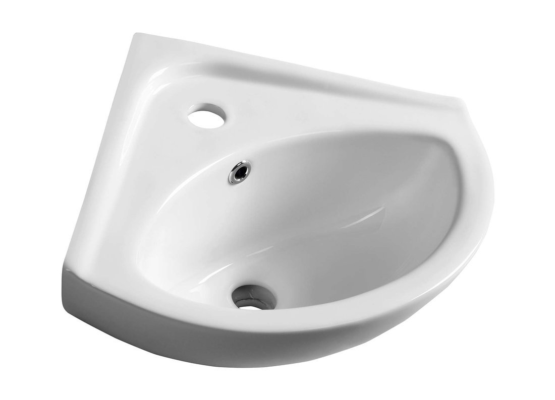 Aqualine Luigi lavabo 33.7x33.7 cm esquina clásico blanco FS161