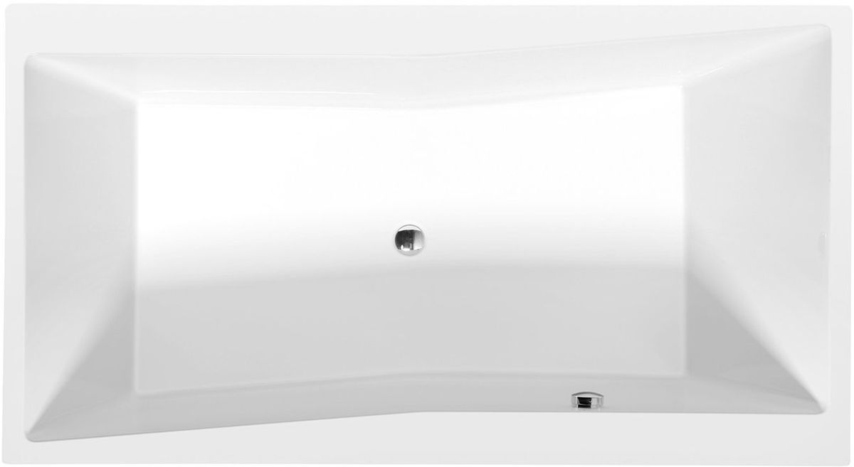 Polysan Quest bañera rectangular slim 180x100 cm blanco 78511S