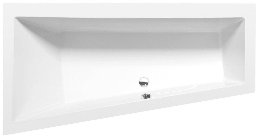 Polysan Andra bañera de esquina 170x90 cm izquierda blanco 81111