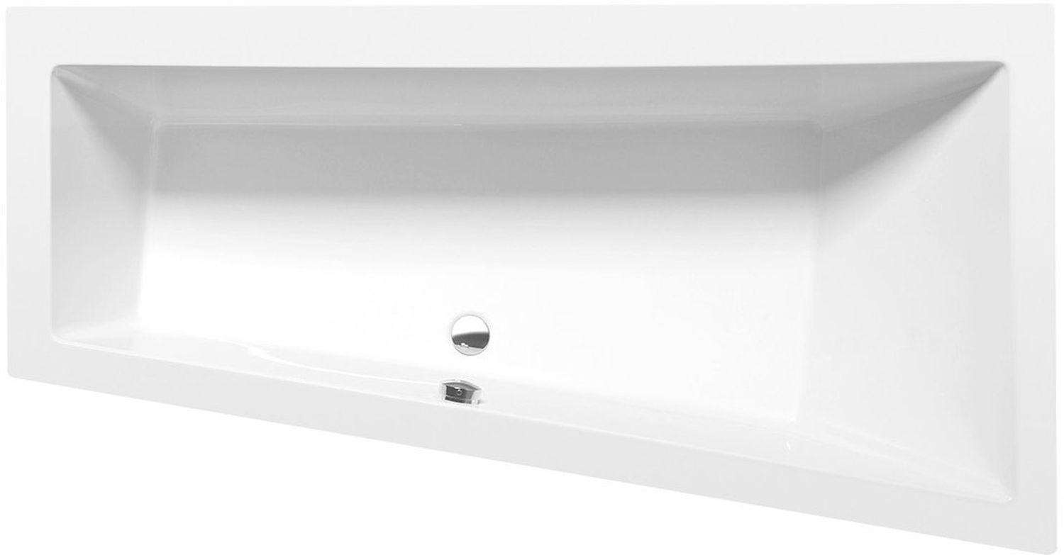 Polysan Andra bañera esquinera slim 170x90 cm derecha blanco 81511S