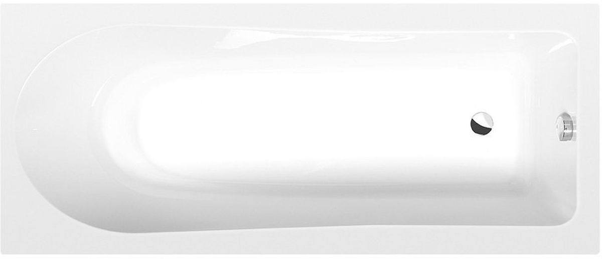 Polysan Lisa bañera rectangular slim 160x70 cm blanco 86111S