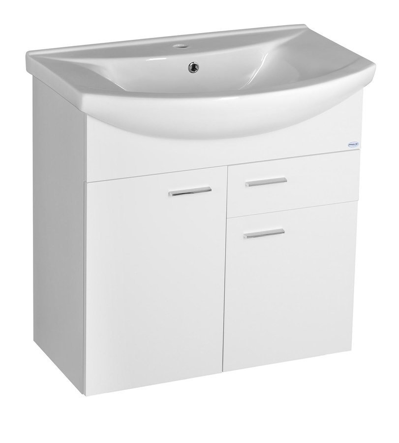 Aqualine Zoja armario 71.5x32.5x74 cm suspendido, para lavabo blanco 51075A