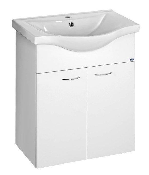 Aqualine Keramia Fresh armario 59.6x33.4x74 cm suspendido, para lavabo blanco 50063A