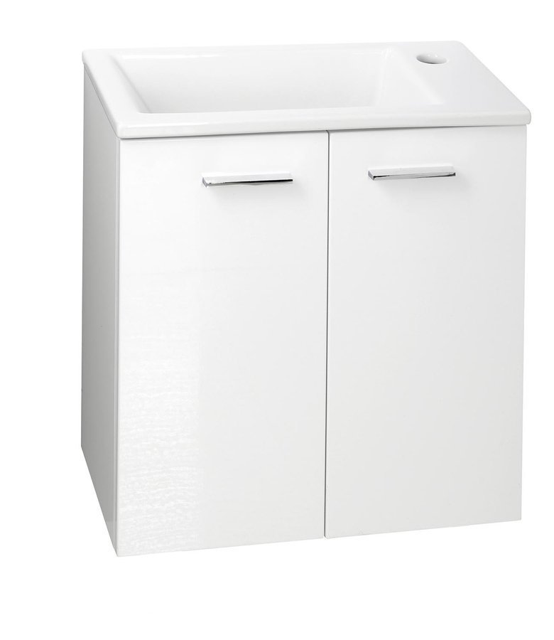 Aqualine Zoja armario 49.5x24.5x50 cm suspendido, para lavabo blanco 51047A