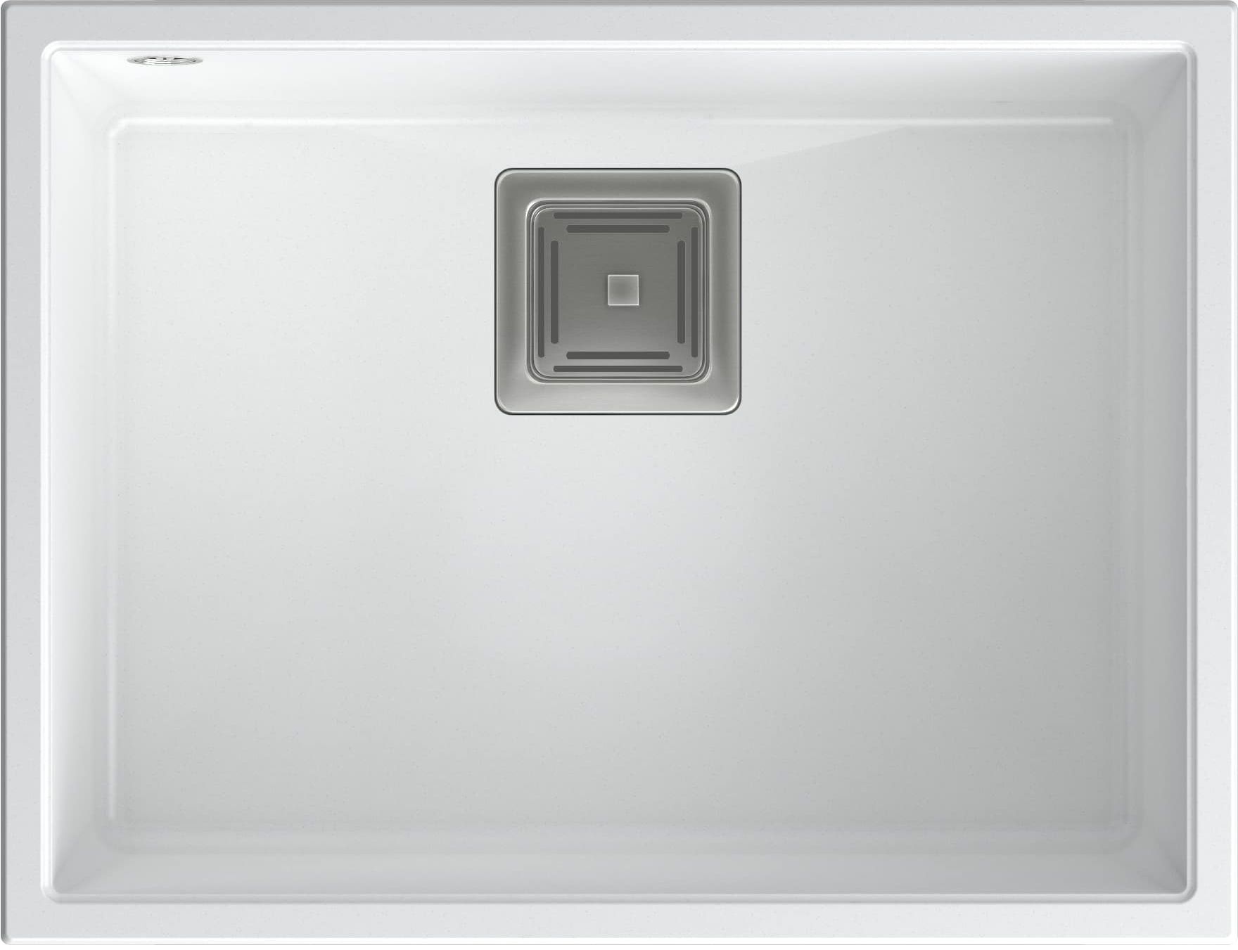 Quadron David fregadero suspendido 55x42 cm blanco HQD5542U1-BS