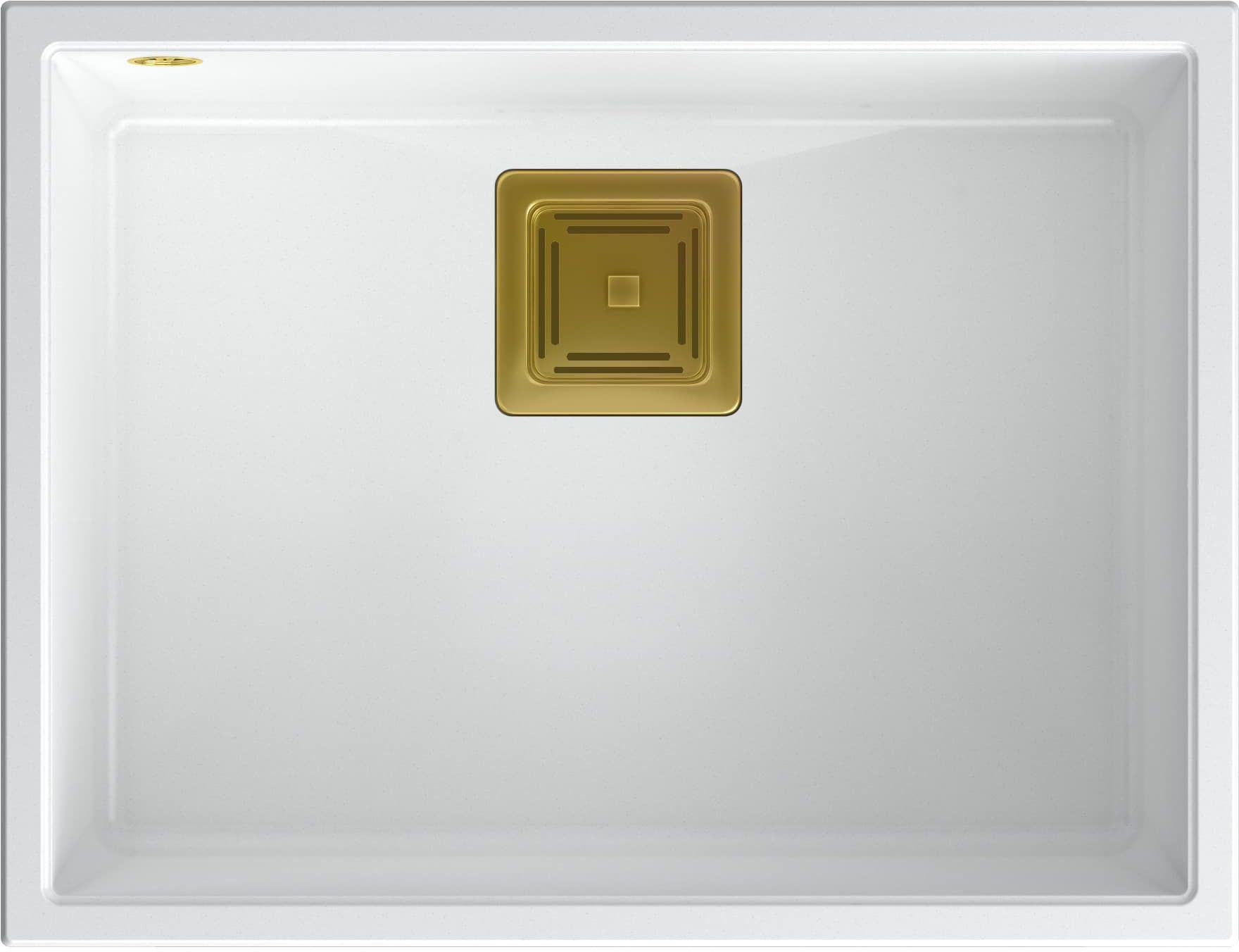 Quadron David fregadero suspendido 55x42 cm blanco HQD5542U1-G1