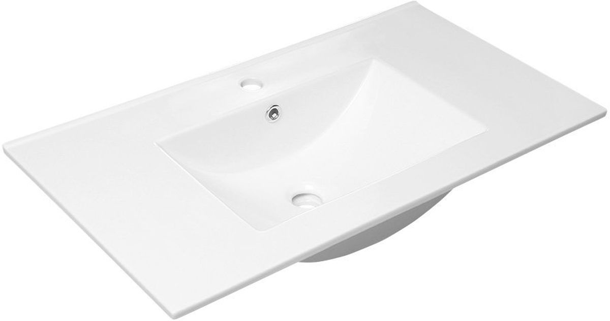Sapho Slim lavabo 91.5x46 cm rectangular para mueble blanco 1601-90